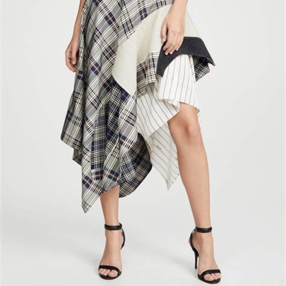 Monse Draped Plaid Jacket Skirt NWT US4 - Picture 3 of 16